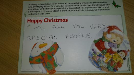 A Christmas message from our supporters