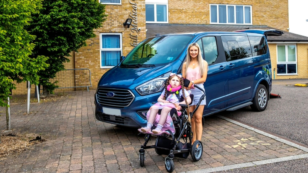 Emelia on her way to school