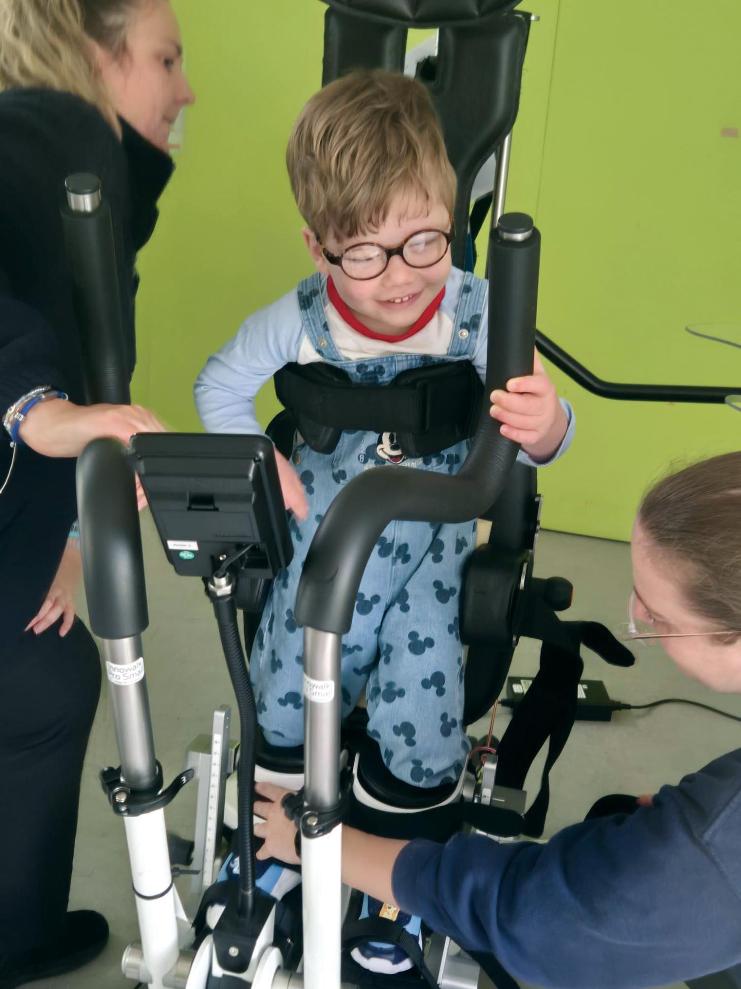 Teddie using the Innowalk