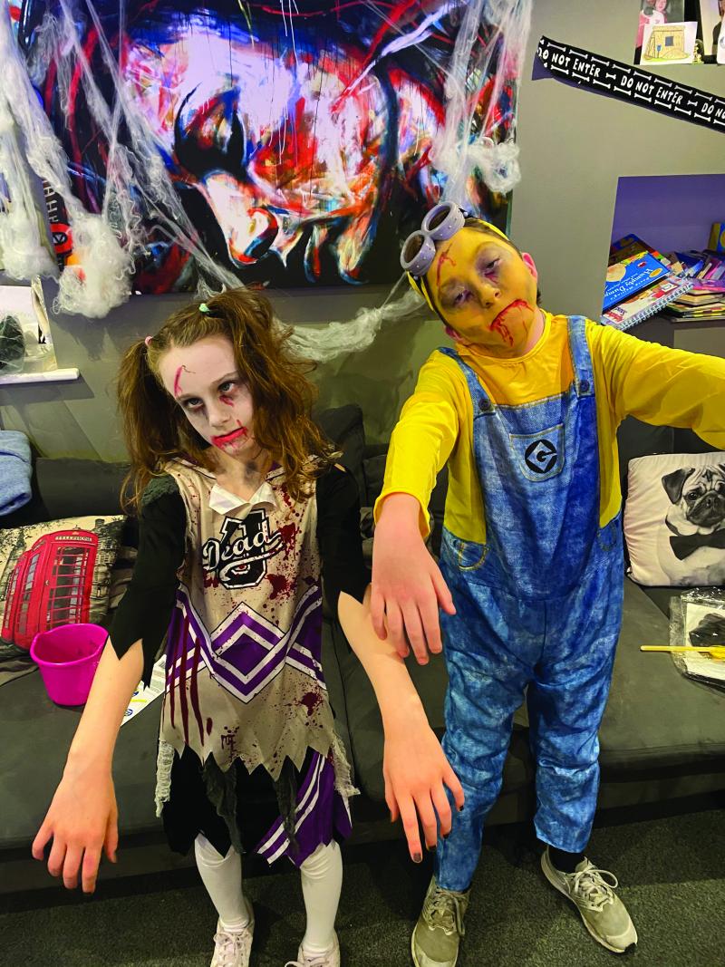 Ellis in fancy dress for Halloween