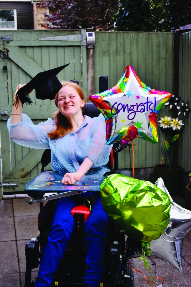 Hannah graduating university