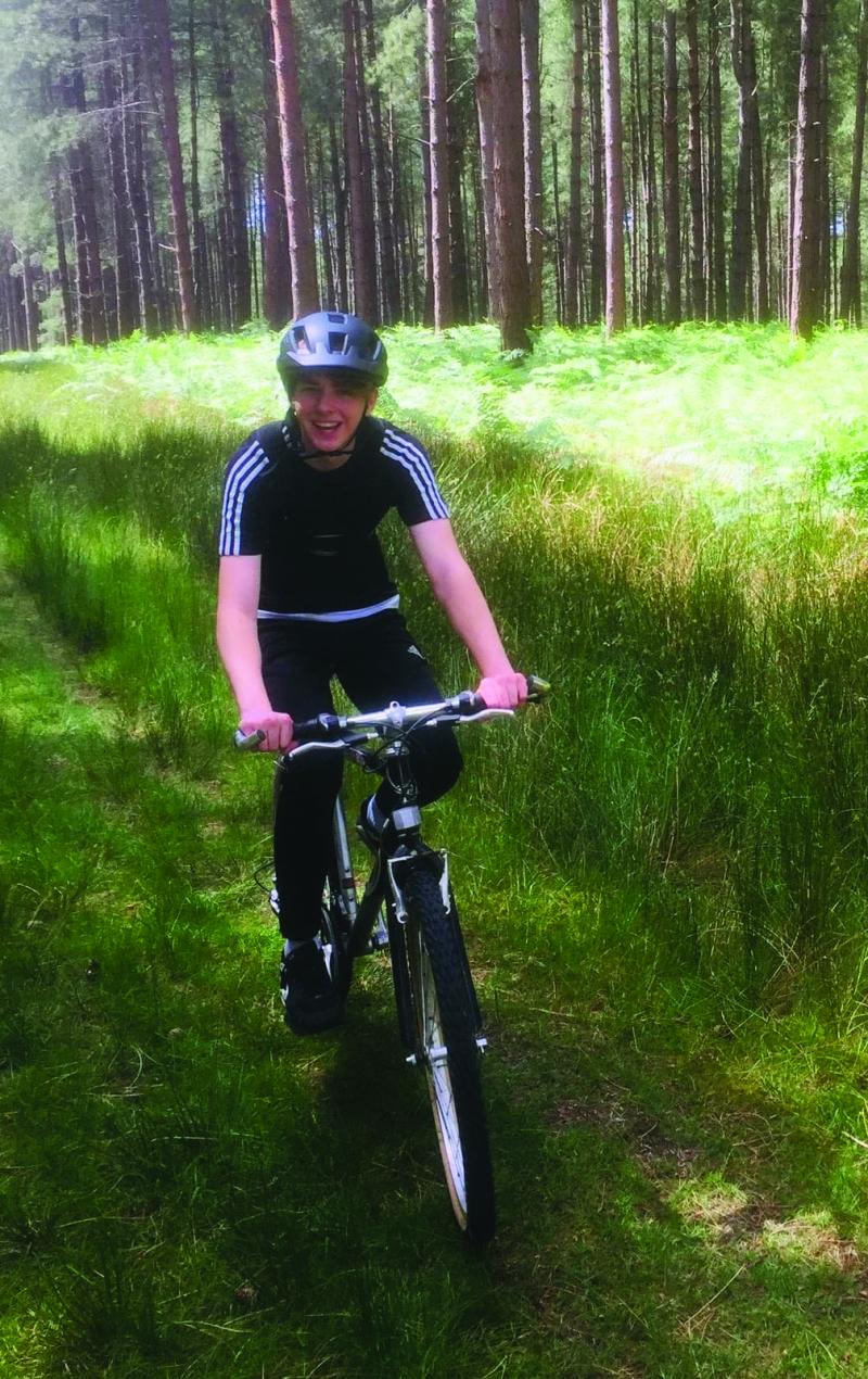 Haydn back on his bike after rehabilitation