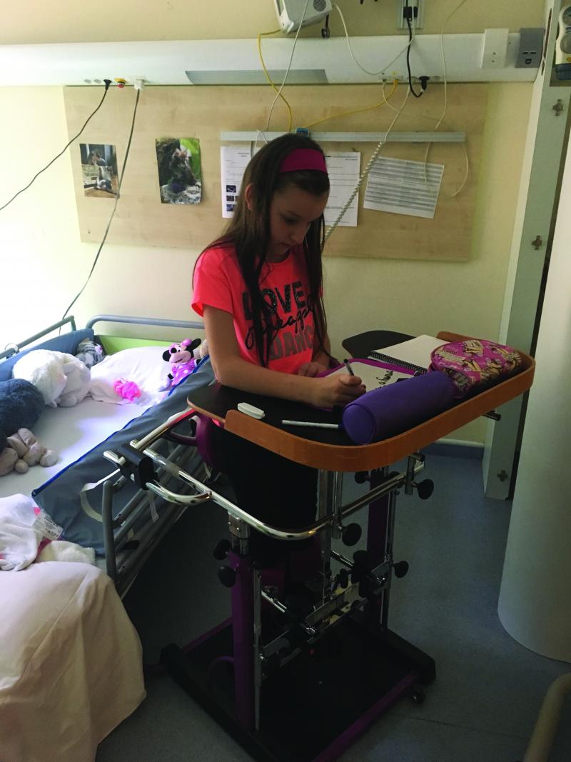 Madison in the hospital