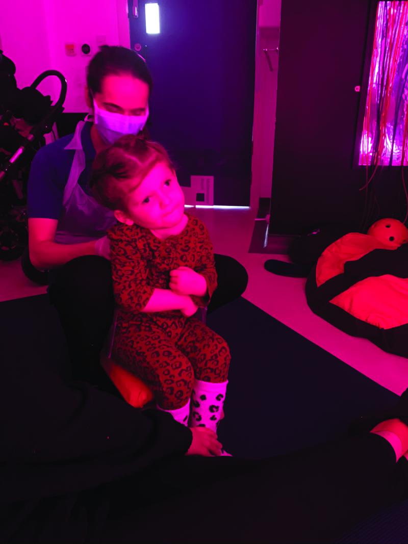 Mila in a sensory experience